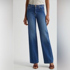 L'AGENCE Clayton high-rise wide leg denim